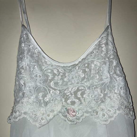 White Babydoll & Thong Set - Picture 4 of 7